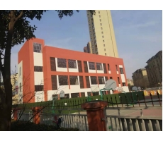 興平泰鑫鋼構又一次加入校園建設，為學生的安全保駕護航！
